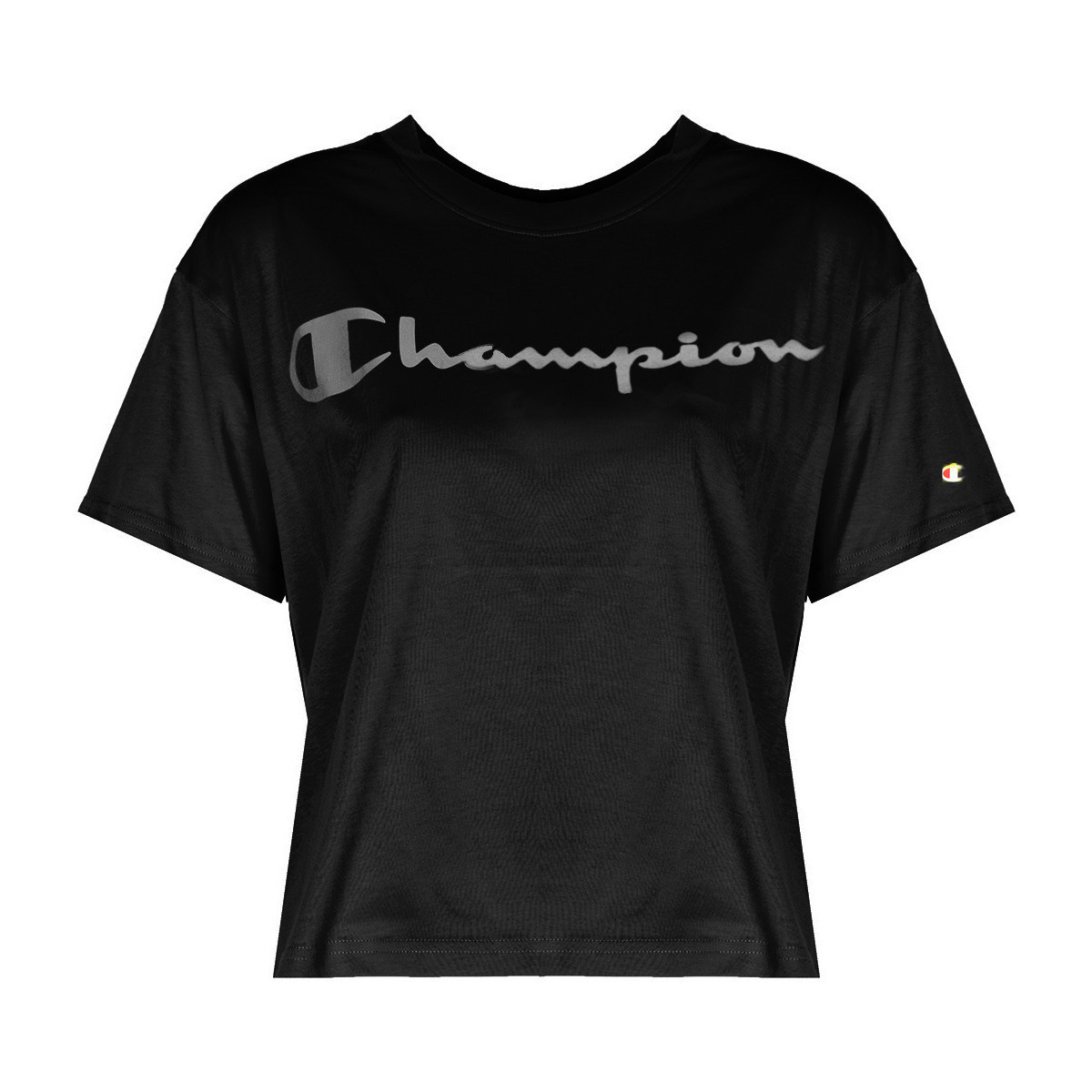 textil Dame T-shirts m. korte ærmer Champion 113290 Sort