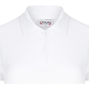 textil Dame Polo-t-shirts m. lange ærmer Casual Classics  Hvid