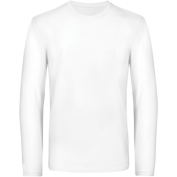 textil Herre Langærmede T-shirts B And C TU07T Hvid