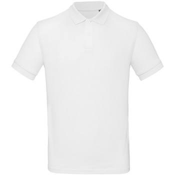 textil Herre Polo-t-shirts m. korte ærmer B And C PM430 Hvid