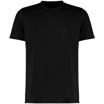 textil Herre Langærmede T-shirts Kustom Kit KK555 Sort