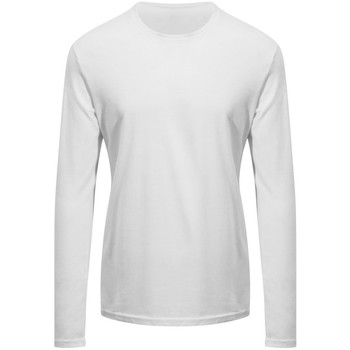 textil Langærmede T-shirts Awdis EA021 Hvid