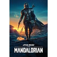 Indretning Skilte og plakater Star Wars: The Mandalorian TA7648 Flerfarvet
