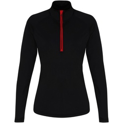 textil Dame Langærmede T-shirts Tridri TR120 Black/Red