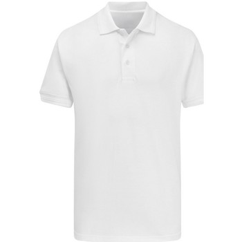 textil Polo-t-shirts m. lange ærmer Ultimate UCC031 Hvid