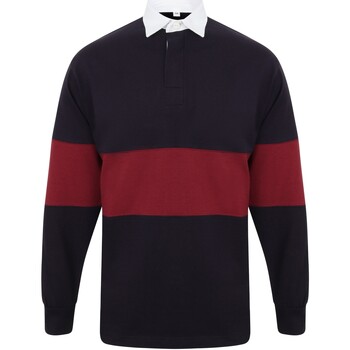 textil Polo-t-shirts m. lange ærmer Front Row FR07M Navy/Burgundy