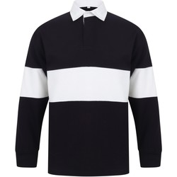 textil Polo-t-shirts m. lange ærmer Front Row FR07M Navy/White