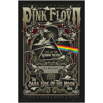 Indretning Skilte og plakater Pink Floyd TA409 Sort