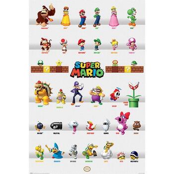 Indretning Skilte og plakater Super Mario TA4261 Flerfarvet