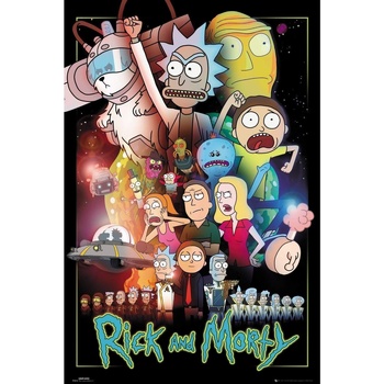 Indretning Skilte og plakater Rick And Morty TA420 Flerfarvet