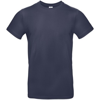 textil Herre Langærmede T-shirts B And C BA220 Blå