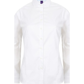 textil Dame Skjorter / Skjortebluser Henbury HB533 Hvid