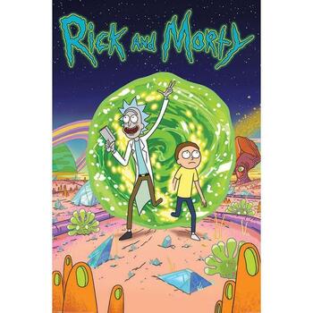 Indretning Skilte og plakater Rick And Morty TA7652 Flerfarvet