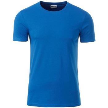 textil Herre T-shirts m. korte ærmer James And Nicholson  Cobalt Blue