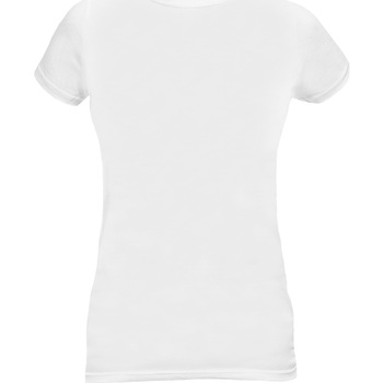 textil Dame Langærmede T-shirts Dc Comics  Hvid