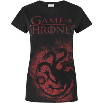 textil Dame Langærmede T-shirts Game Of Thrones  Sort