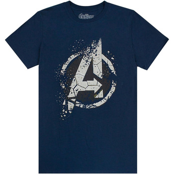 textil Herre Langærmede T-shirts Avengers  Blå