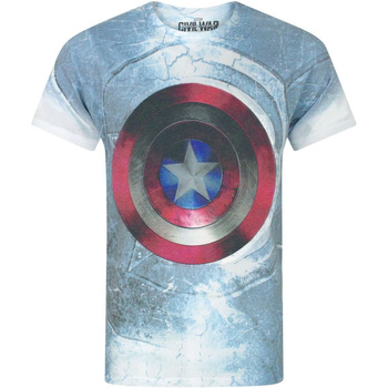 textil Herre Langærmede T-shirts Captain America Civil War  Flerfarvet