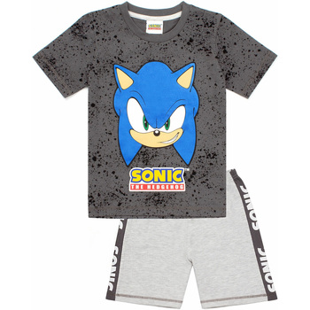 textil Dreng Pyjamas / Natskjorte Sonic The Hedgehog  Grå