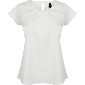 textil Dame T-shirts m. korte ærmer Henbury HB597 Hvid