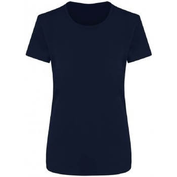textil Dame Langærmede T-shirts Ecologie EA04F Blå