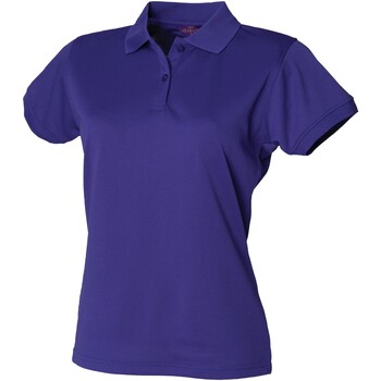 textil Dame Polo-t-shirts m. korte ærmer Henbury  Violet