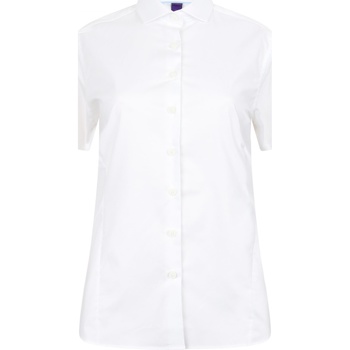 textil Dame Skjorter / Skjortebluser Henbury HB538 Hvid