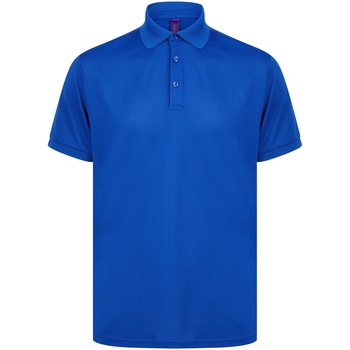 textil Polo-t-shirts m. korte ærmer Henbury HB465 Blå
