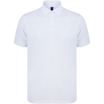 textil Polo-t-shirts m. korte ærmer Henbury HB465 Hvid