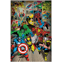 Indretning Skilte og plakater Marvel TA5590 Flerfarvet
