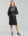 textil Dame Korte kjoler Karl Lagerfeld FAUX LEATHER DRESS Sort