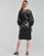textil Dame Korte kjoler Karl Lagerfeld FAUX LEATHER DRESS Sort