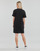 textil Dame Korte kjoler Karl Lagerfeld LACE INSERT JERSEY DRESS Sort
