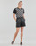 textil Dame Shorts Karl Lagerfeld PERFORATED FAUX LEATHER SHORTS Sort