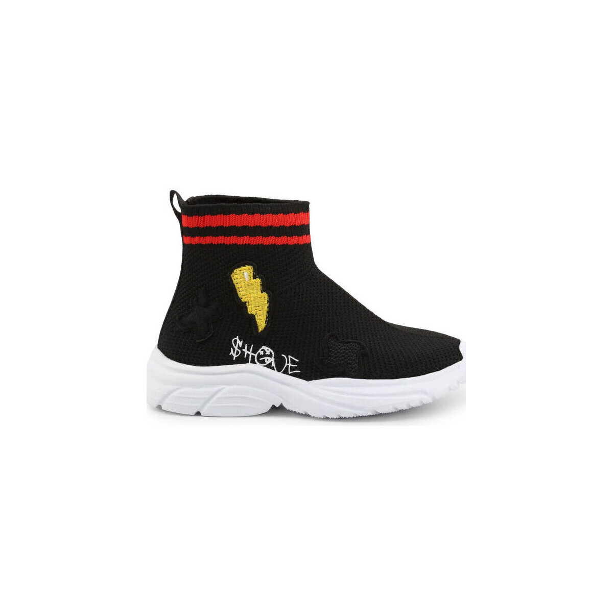 Sko Herre Sneakers Shone 1601-005 Black/Red Sort