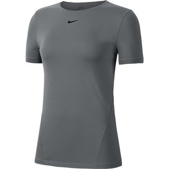 textil Dame T-shirts m. korte ærmer Nike Pro Grå