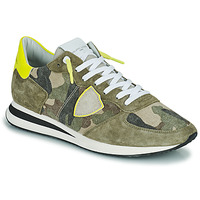 Sko Herre Lave sneakers Philippe Model TRPX LOW MAN Camouflage / Kaki / Gul