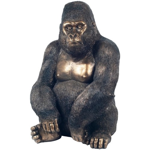 Indretning Små statuer og figurer Signes Grimalt Abe, Gorilla Figur Sort