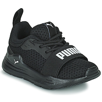 Sko Børn Lave sneakers Puma Wired Run AC Inf Sort / Hvid