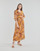 textil Dame Lange kjoler Naf Naf KSAHARA Gul / Orange