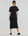 textil Dame Lange kjoler Calvin Klein Jeans CK RIB LONG T-SHIRT DRESS Sort