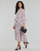 textil Dame Lange kjoler Tommy Hilfiger VISCOSE MIDI SHIRT DRESS 3/4 SLV Hvid / Blå / Rød