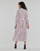 textil Dame Lange kjoler Tommy Hilfiger VISCOSE MIDI SHIRT DRESS 3/4 SLV Hvid / Blå / Rød