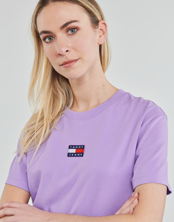 Tommy Jeans TJW TOMMY CENTER BADGE TEE Lilla