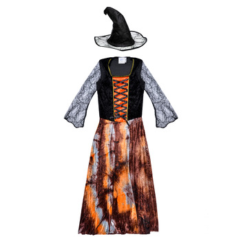 textil Pige Forklædninger Fun Costumes COSTUME ENFANT DAZZLING WITCH Flerfarvet