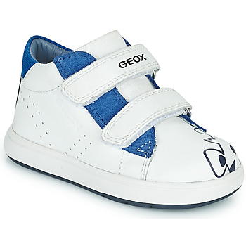 Sko Børn Lave sneakers Geox B BIGLIA BOY Hvid / Blå
