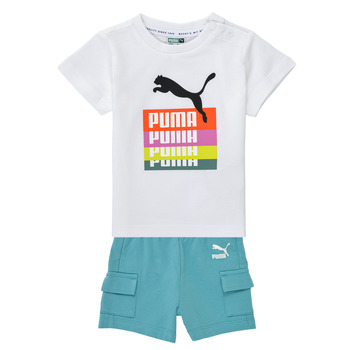 textil Børn Sæt Puma MINICATS PRIME SHORT SET Flerfarvet