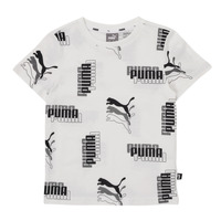 textil Dreng T-shirts m. korte ærmer Puma PUMA POWER AOP TEE Hvid