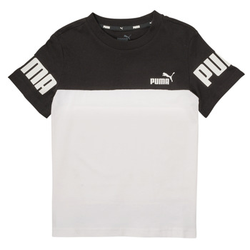 textil Dreng T-shirts m. korte ærmer Puma PUMA POWER TEE Sort / Hvid