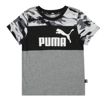 textil Dreng T-shirts m. korte ærmer Puma ESS CAMO TEE Flerfarvet